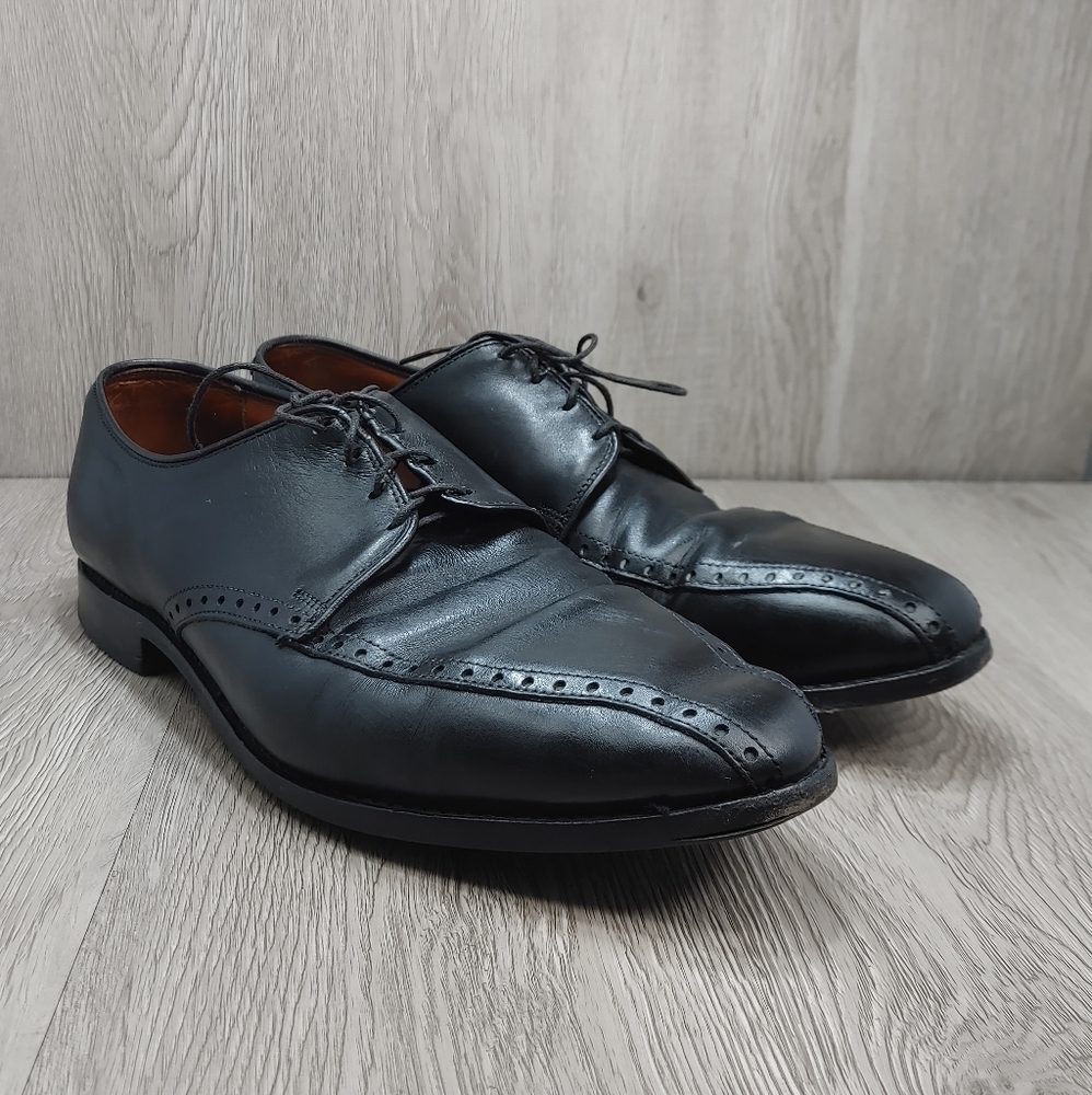 Allen Edmonds‎ Wendell Black Oxford Leather Bicycle Toe Comfort Shoes Men's 11